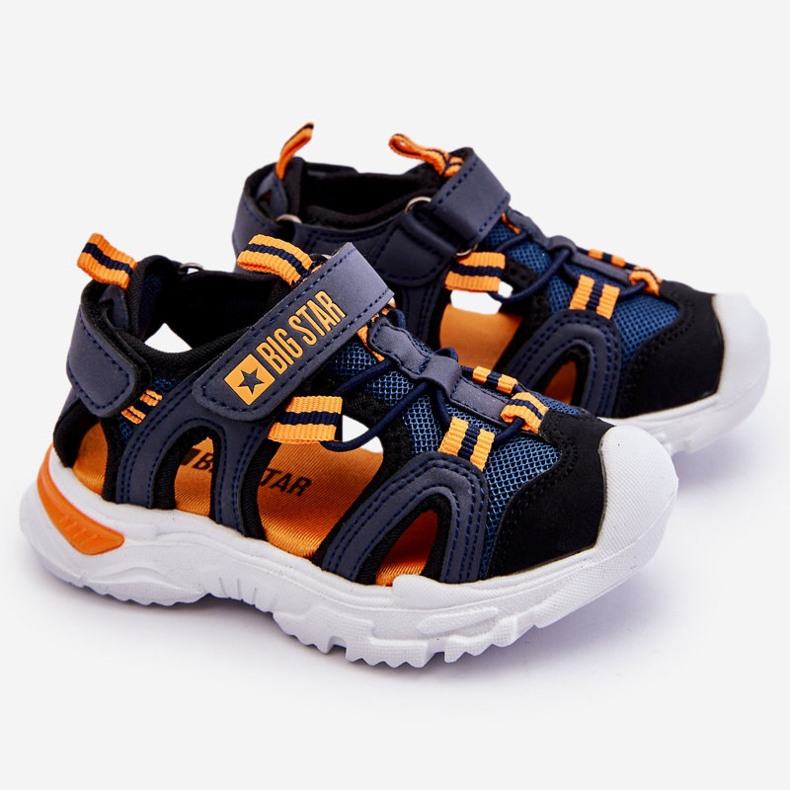 Dječje lagane sandale Big Star LL374212 tamnoplave plava 1