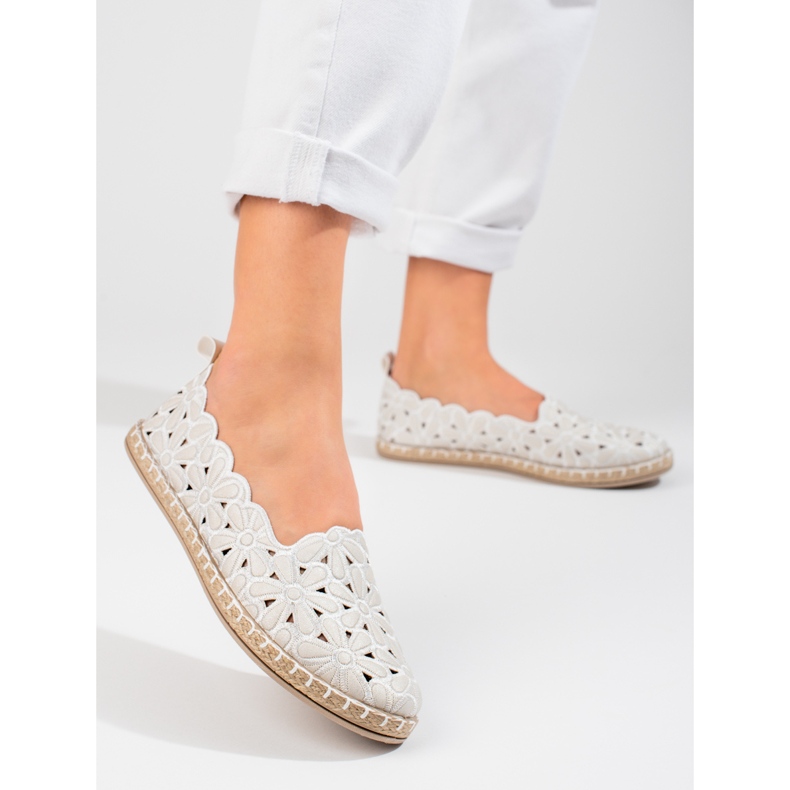 W. Potocki Ženske ažur balerinke Potocki bijele bijela 1