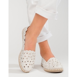 W. Potocki Ženske ažur balerinke Potocki bijele bijela 2