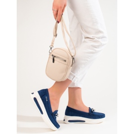 Ženske Shelovet plave natikače na klin plava 2