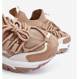 PS1 Ženske natikače s čarapama Tamno bež Keaton 2