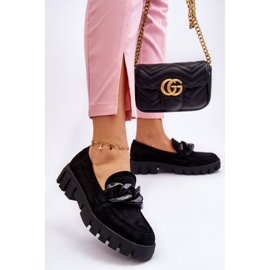 Vinceza Ženske natikače s platformom od brušene kože crne Bennett crno 2