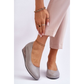 Vinceza Sive Graysen klasične cipele na klin siva 1