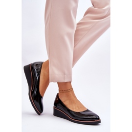 Vinceza Klasične lakirane kožne cipele na tanku crnu Paolu crna 2