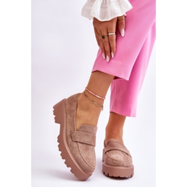 Vinceza Klasične mokasine od brušene kože Mokasine bež boje Corrin 1