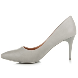 Ideal Shoes Sive štikle siva 1