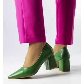 BM Fanchon zelene cipele s visokom petom zelena 1