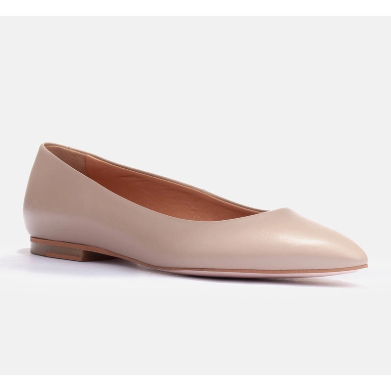 Marco Shoes Balerinke od meke kože bež 2
