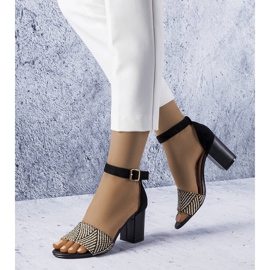 BM Patience crne blok sandale crno 1