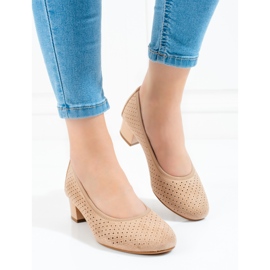 W. Potocki Ženske bež ažur pumpe Potocki 1