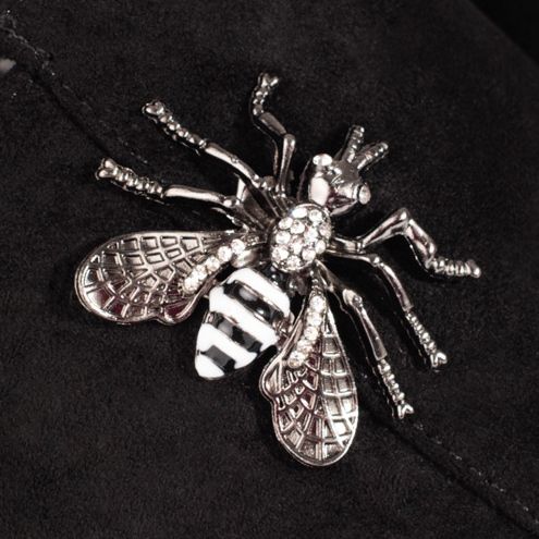 Crne ženske papuče na udobnoj shelovet klin crna 1