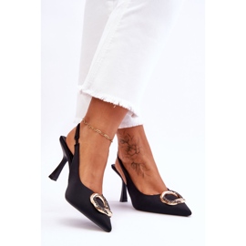 Moderne igle s ukrasom i cirkonima crne Alexia crno 2