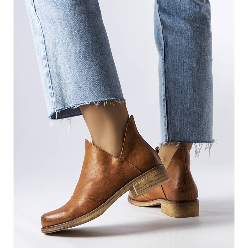 PA1 Smeđe čizme s nepravilnim gornjištem iz Lacombea smeđa 1