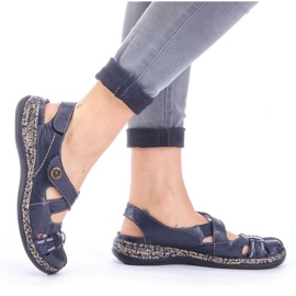 Udobne sandale na čičak Rieker W 46377-14 plava 2