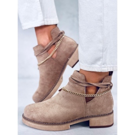 BM Proljetne izrezane čizme Sienna Khaki bež 2