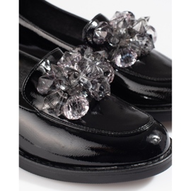 W. Potocki Lakirane ženske cipele s ukrasom Potocki crne crna 1