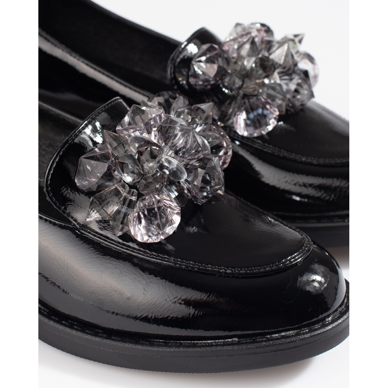 W. Potocki Lakirane ženske cipele s ukrasom Potocki crne crna 1