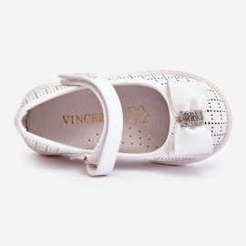 Vinceza Dječje balerinke s čičak mašnom Bijele Halle bijela 2