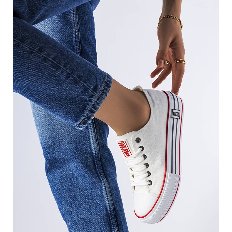 Bijele tenisice na platformu Big Star LL274180 bijela 1