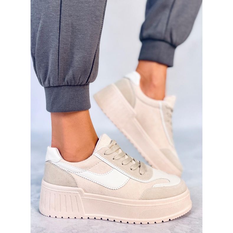 BM Tenisice s platformom Foret Beige bež 2