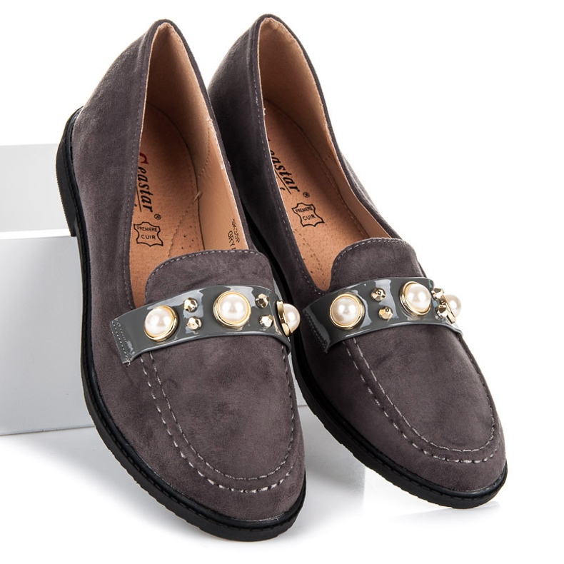 Seastar Loaferice s ukrasima siva 1