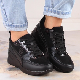 Ženske cipele na vezanje eVento crna 1