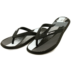 Muške papuče Rider 83419 AH973 Black/White crna 4
