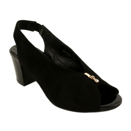 Ženske sandale na Daszyński Post SA169-6 crno 1