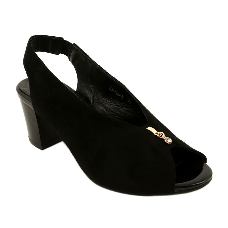Ženske sandale na Daszyński Post SA169-6 crna 1
