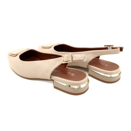 M.Daszyński Ženske bež salonke Daszyński SA201-9 4