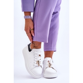 FG2 Ženske sportske cipele na masivnoj platformi Bijelo-crni Chante bijela 1