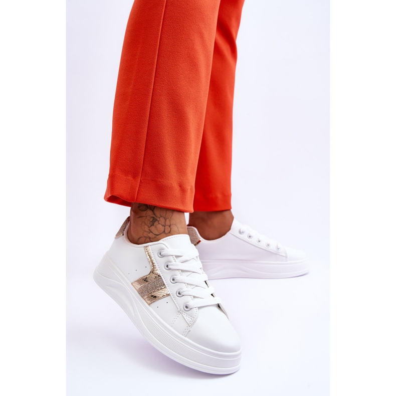 Diahna Ženske tenisice bijele i zlatne boje bijela 2