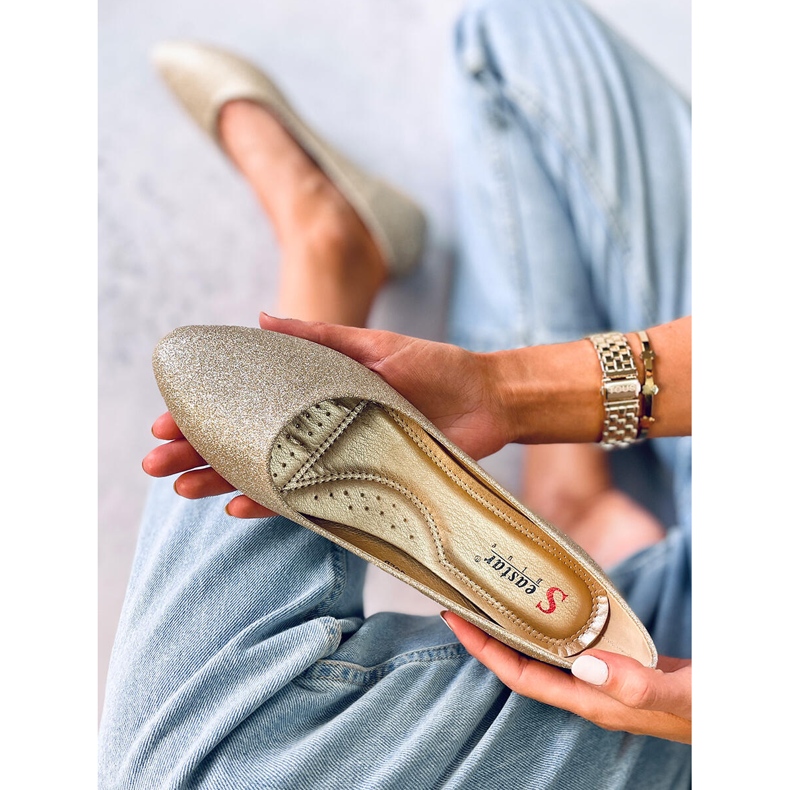 Seastar Chiesa zlatne svjetlucave balerinke zlatni 1