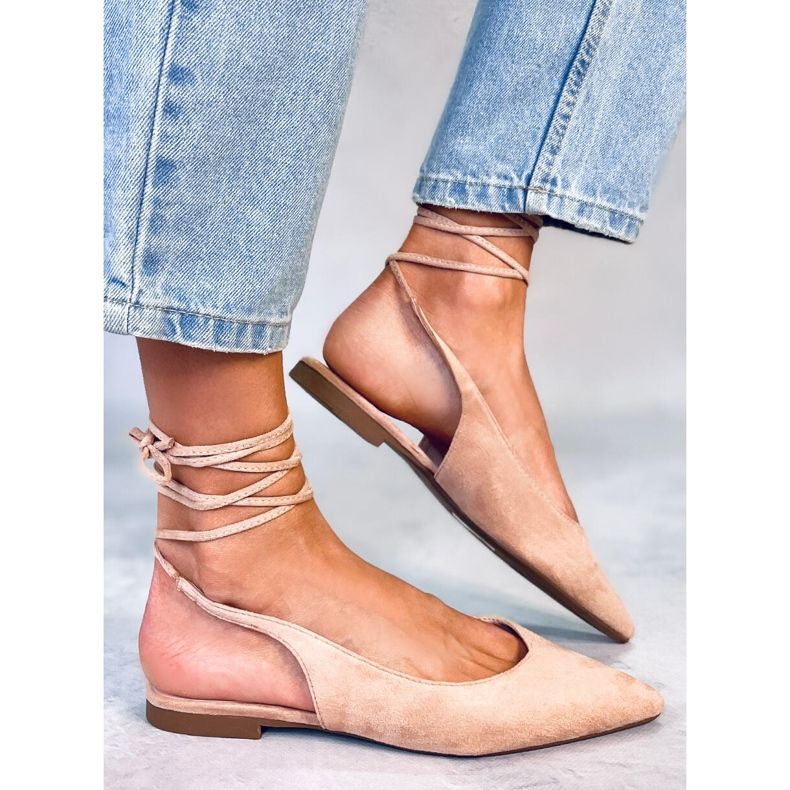 PA1 Dentoni gole balerinke s naramenicama bež 2