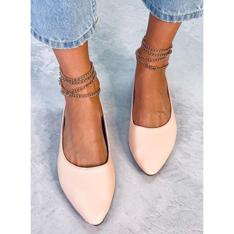 PA1 Junri Nude balerinke s lancem ružičasta 2