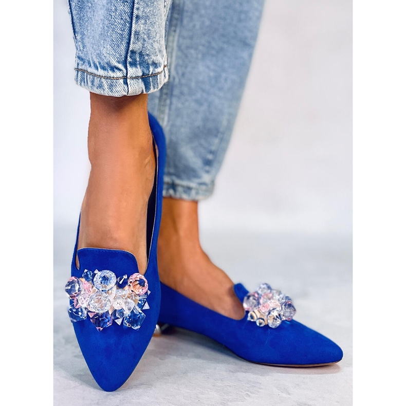 PA1 Lords mokasinke s Falconi Royal Blue kamenjem plava 1