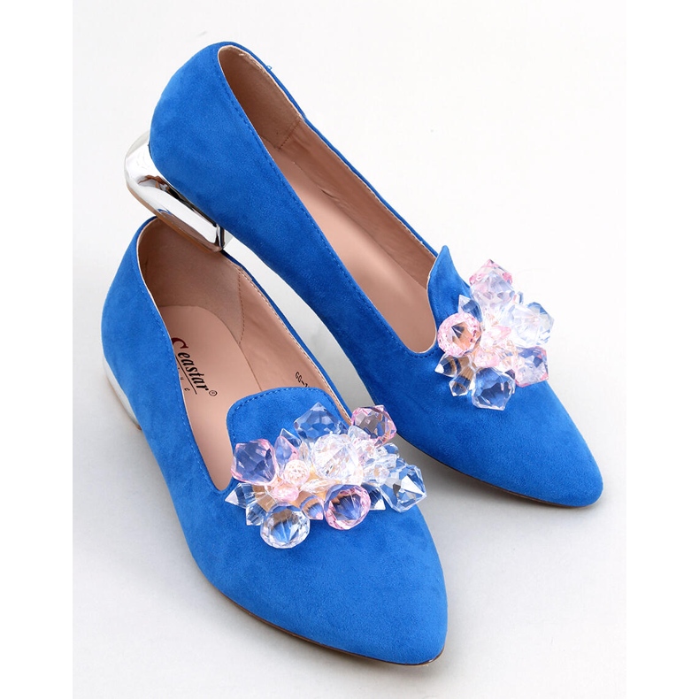 PA1 Lords mokasinke s Falconi Royal Blue kamenjem plava 2