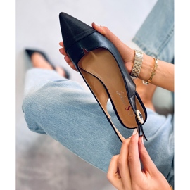 Seastar Balerinke s otvorenom petom Sanaz Black crna 2