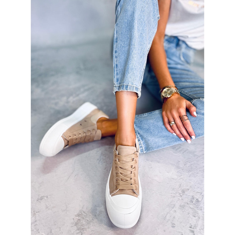 PA1 Takao kaki tenisice s debelim potplatom bež 2