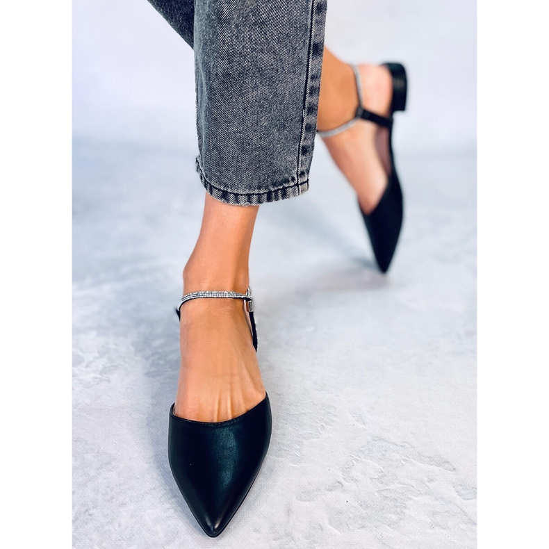 PA1 Durie Black sandale s otvorenom petom crna 1