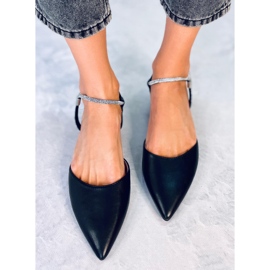 PA1 Durie Black sandale s otvorenom petom crna 2