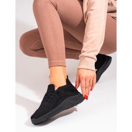 Ženske tekstilne sportske cipele Shelovet crne crno 2