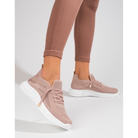 Ženske tekstilne sportske cipele Shelovet puder roza ružičasta 1