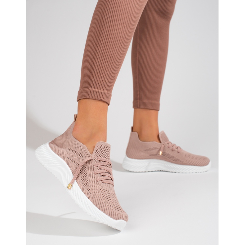 Ženske tekstilne sportske cipele Shelovet puder roza ružičasta 1
