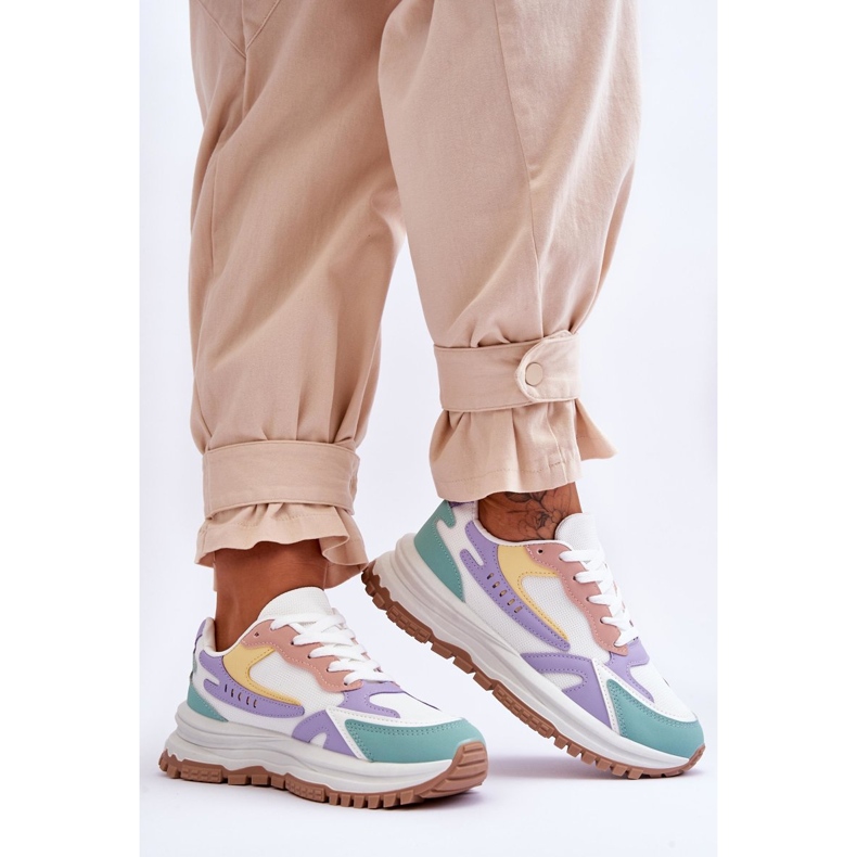 FI1 Modne ženske sportske cipele s platformom, višebojne Georgette višebojan 2