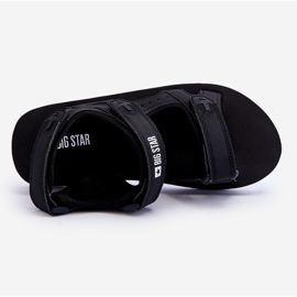 Ženske sportske sandale s platformom Big Star LL274789 crne crno 1