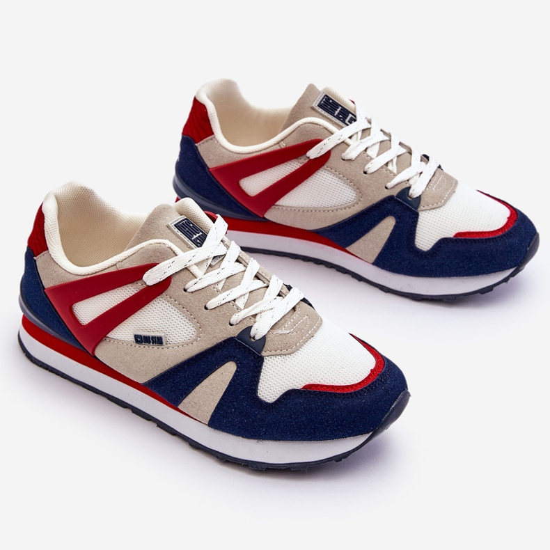 Udobne ženske tenisice Memory Foam Big Star LL274950 Crvene crvena 1