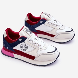 Tenisice Memory Foam System Big Star LL274369 Bijelo-Crvene bijela 1