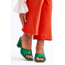 Ženske Loara zelene kožne klasične papuče zelena 1