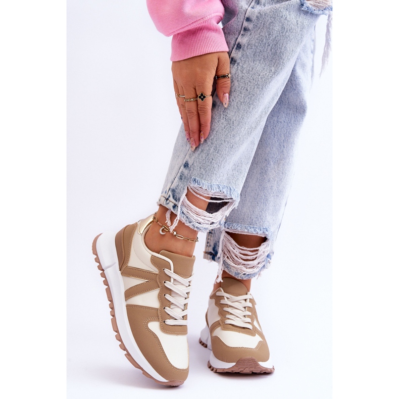 Ženske niske bež sportske cipele Elliot 1